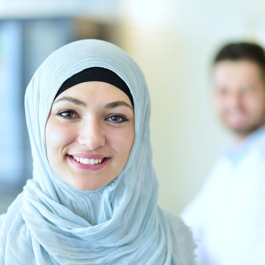 Smiling doctor ready to help patients